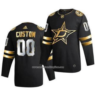 Camiseta Hockey Dallas Stars Personalizada Golden Edition Limited Autentico 2020-21 Negro