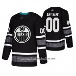 Camiseta Hockey Edmonton Oilers Personalizada 2019 All Star Negro2