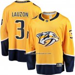 Camiseta Hockey Nashville Predators Jeremy Lauzon Primera Breakaway Oro