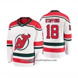 Camiseta Hockey Nino New Jersey Devils Drew Stafford Alternato Breakaway Blanco