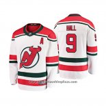 Camiseta Hockey Nino New Jersey Devils Taylor Hall Alternato Breakaway Blanco