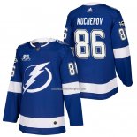 Camiseta Hockey Nino Tampa Bay Lightning 86 Nikita Kucherov Azul 2018 Autentico Primera