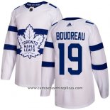 Camiseta Hockey Nino Toronto Maple Leafs 19 Bruce Boudreau Blanco Autentico 2018 Stadium Series Stitched