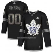 Camiseta Hockey Toronto Maple Leafs Personalizada Black Shadow