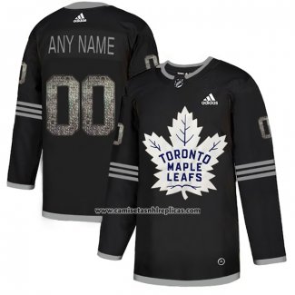 Camiseta Hockey Toronto Maple Leafs Personalizada Black Shadow