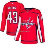 Camiseta Hockey Washington Capitals Tom Wilson Primera Autentico Rojo