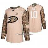 Camiseta Hockey Anaheim Ducks Corey Perry Veterans Day Camuflaje