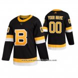 Camiseta Hockey Boston Bruins Personalizada Alternato Autentico Pro Negro