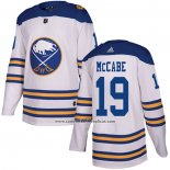 Camiseta Hockey Buffalo Sabres 19 Jake Mccabe Autentico 2018 Winter Classic Blanco