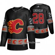 Camiseta Hockey Calgary Flames Elias Lindholm Breakaway Negro