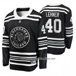 Camiseta Hockey Chicago Blackhawks Robin Lehner Premier Alternato Negro