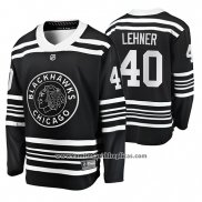 Camiseta Hockey Chicago Blackhawks Robin Lehner Premier Alternato Negro