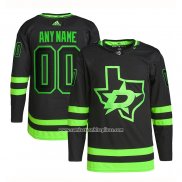 Camiseta Hockey Dallas Stars Alterno Personalizada Negro