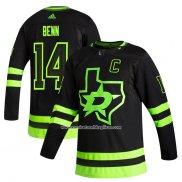 Camiseta Hockey Dallas Stars Jamie Benn Alterno Autentico 2020 21 Negro