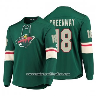 Camiseta Hockey Minnesota Wild Jordan Greenway Platinum Verde