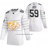 Camiseta Hockey Nashville Predators Roman Josi Autentico 2020 All Star Blanco