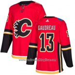 Camiseta Hockey Nino Calgary Flames 13 Johnny Gaudreau Primera Autentico Stitched Rojo