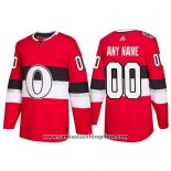 Camiseta Hockey Nino Ottawa Senators Autentico 2017 100 Classic Stitched Personalizada Rojo