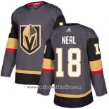 Camiseta Hockey Nino Vegas Golden Knights 18 James Neal Gris Primera Autentico Stitched