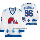 Camiseta Hockey Quebec Nordiques Mikko Rantanen Heritage Vintage Replica Blanco