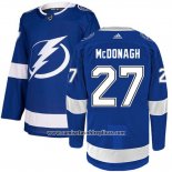 Camiseta Hockey Tampa Bay Lightning 27 Ryan Mcdonagh Azul Primera Autentico Stitched