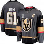 Camiseta Hockey Vegas Golden Knights Mark Stone 2023 Stanley Cup Champions Alterno Breakaway Negro