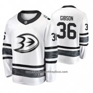 Camiseta Hockey Anaheim Ducks John Gibson 2019 All Star Blanco