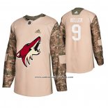 Camiseta Hockey Arizona Coyotes Clayton Keller Veterans Day Camuflaje