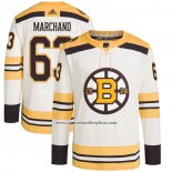 Camiseta Hockey Boston Bruins Brad Marchand Primegreen Autentico Pro Crema