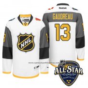 Camiseta Hockey Calgary Flames 13 Johnny Gaudreau 2016 All Star Blanco