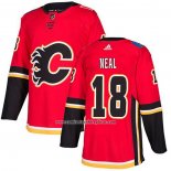 Camiseta Hockey Calgary Flames 18 James Neal Primera Autentico Rojo