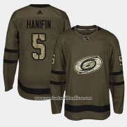 Camiseta Hockey Carolina Hurricanes Noah Hanifin Camuflaje Salute To Service