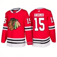 Camiseta Hockey Chicago Blackhawks 15 Artem Anisimov Primera 2018 Rojo