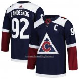 Camiseta Hockey Colorado Avalanche Gabriel Landeskog Alterno Primegreen Autentico Pro Azul