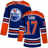 Camiseta Hockey Edmonton Oilers 17 Jari Kurri Alterno Autentico Azul