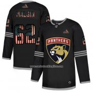 Camiseta Hockey Florida Panthers Denis Malgin 2020 USA Flag Negro