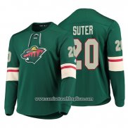 Camiseta Hockey Minnesota Wild Ryan Suter Platinum Verde