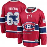 Camiseta Hockey Montreal Canadiens Evgenii Dadonov Primera Breakaway Rojo