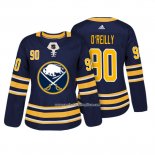 Camiseta Hockey Mujer Buffalo Sabres 90 Ryan O'reilly Autentico Jugador Azul