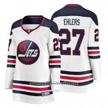 Camiseta Hockey Mujer Winnipeg Jets Nikolaj Ehlers Heritage Fanatics Breakaway Blanco