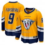 Camiseta Hockey Nashville Predators Filip Forsberg Special Edition Breakaway Amarillo