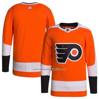 Camiseta Hockey Philadelphia Flyers Primera Autentico Pro Blank Naranja