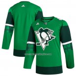 Camiseta Hockey Pittsburgh Penguins 2023 St. Patrick's Day Autentico Verde