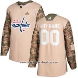 Camiseta Hockey Washington Capitals Camuflaje Autentico 2017 Veterans Day Stitched Personalizada