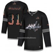 Camiseta Hockey Washington Capitals Grubauer 2020 USA Flag Negro