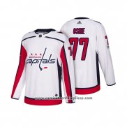 Camiseta Hockey Washington Capitals T.j. Oshie 2018 Season Centennial Patch Team Road Blanco