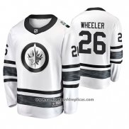 Camiseta Hockey Winnipeg Jets Blake Wheeler 2019 All Star Blanco