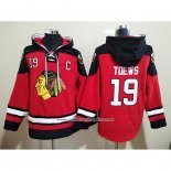 Sudaderas con Capucha Chicago Blackhawks Jonathan Toews Rojo