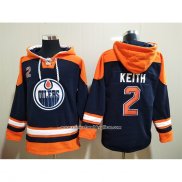 Sudaderas con Capucha Edmonton Oilers Duncan Keith Azul