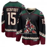 Camiseta Hockey Arizona Coyotes Alex Kerfoot Primera Breakaway Negro